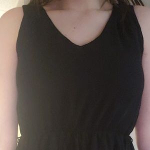 Black midi dress